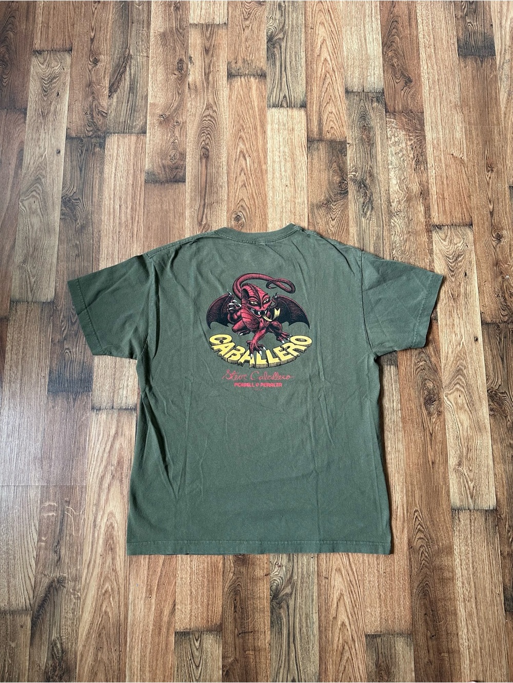 Powell Peralta Steve Caballero Dragon T-Shirt Mens Size Large Skate Tee